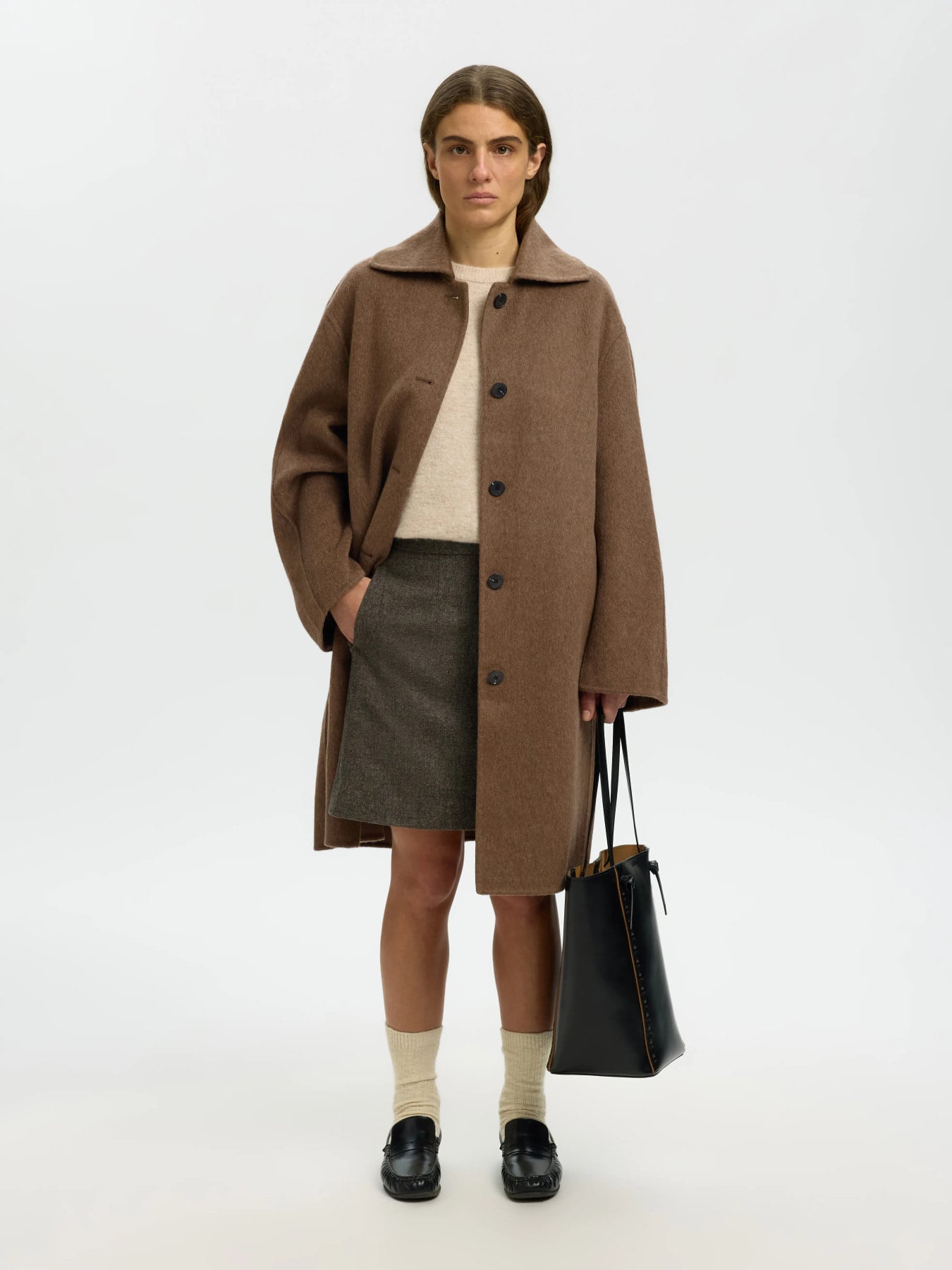 Geri Handmade Coat - Chocolate Chip Melange