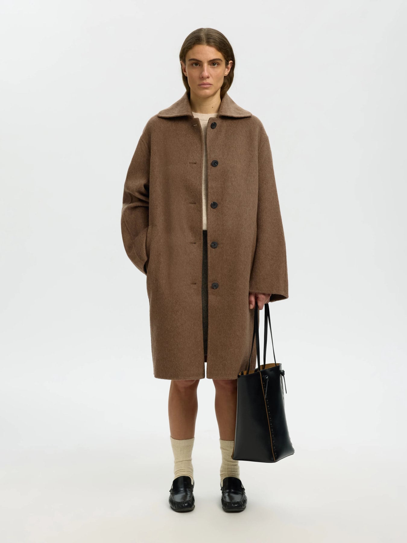 Geri Handmade Coat - Chocolate Chip Melange