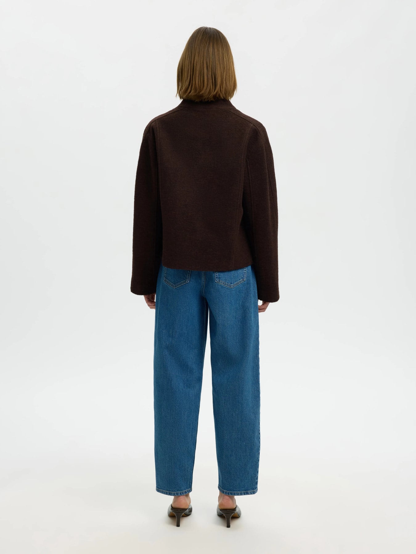 Jacqueline Wool Blend Jacket Noos - Delicioso Melange