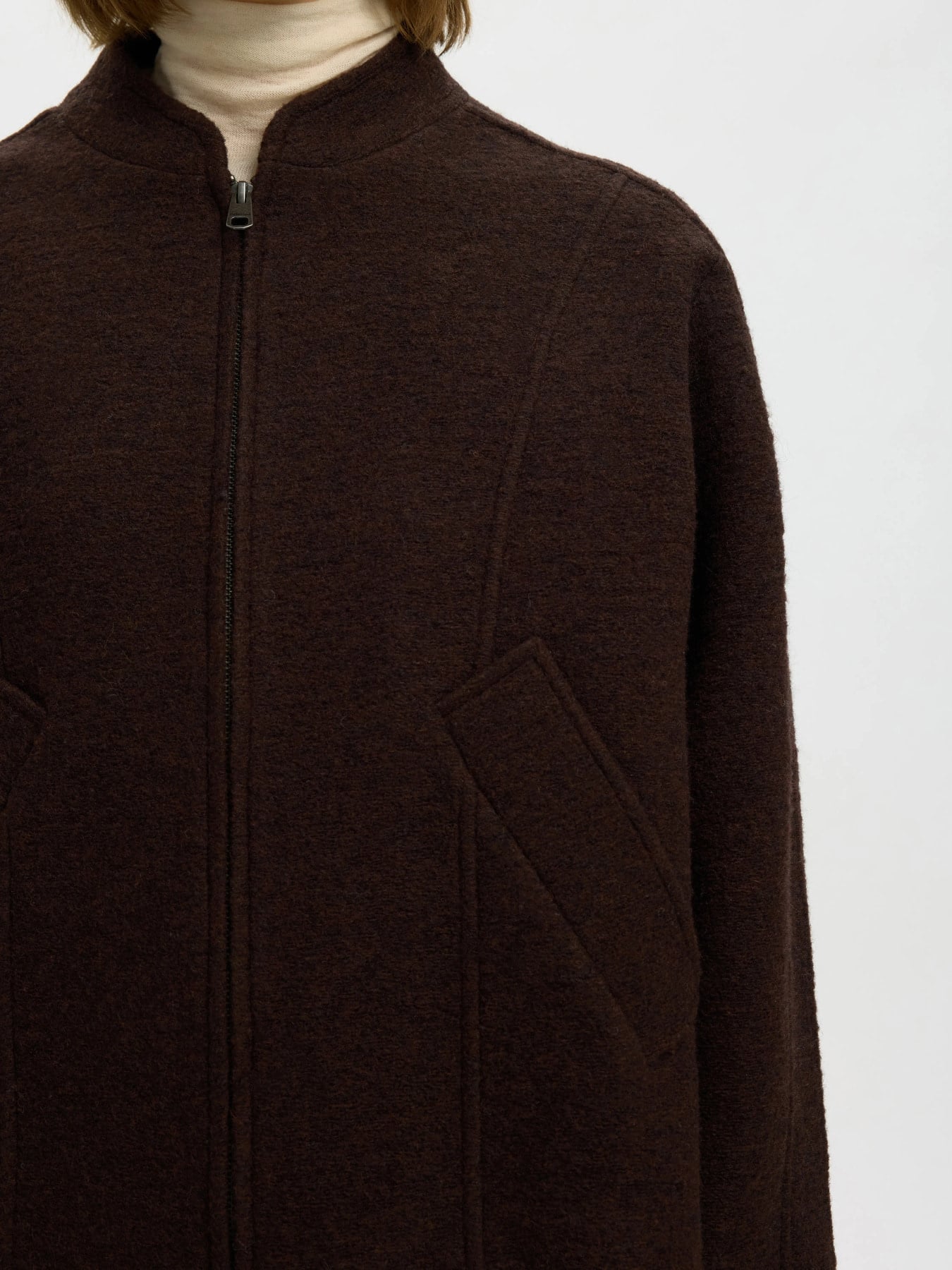 Jacqueline Wool Blend Jacket Noos - Delicioso Melange
