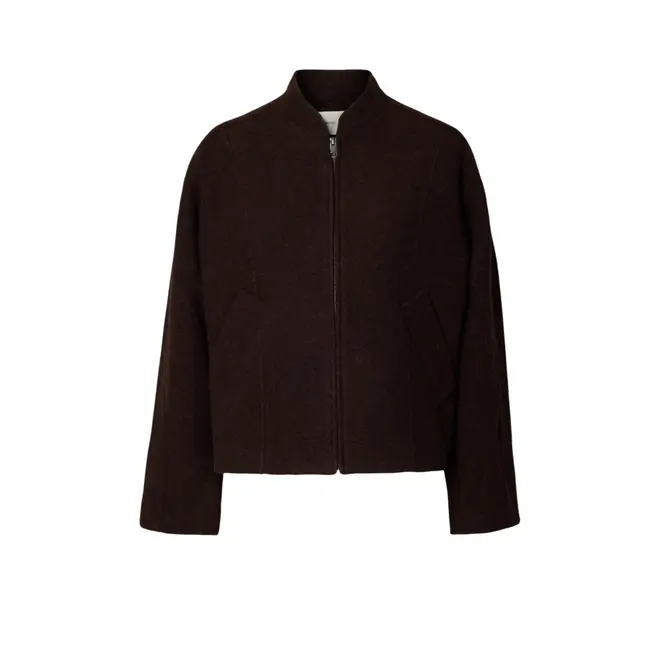 Jacqueline Wool Blend Jacket Noos - Delicioso Melange