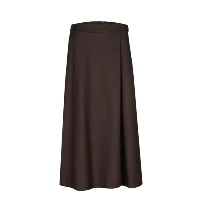 Midi Skirt -  Brown