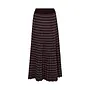 Pleated Knitted Skirt - Brown / Pink