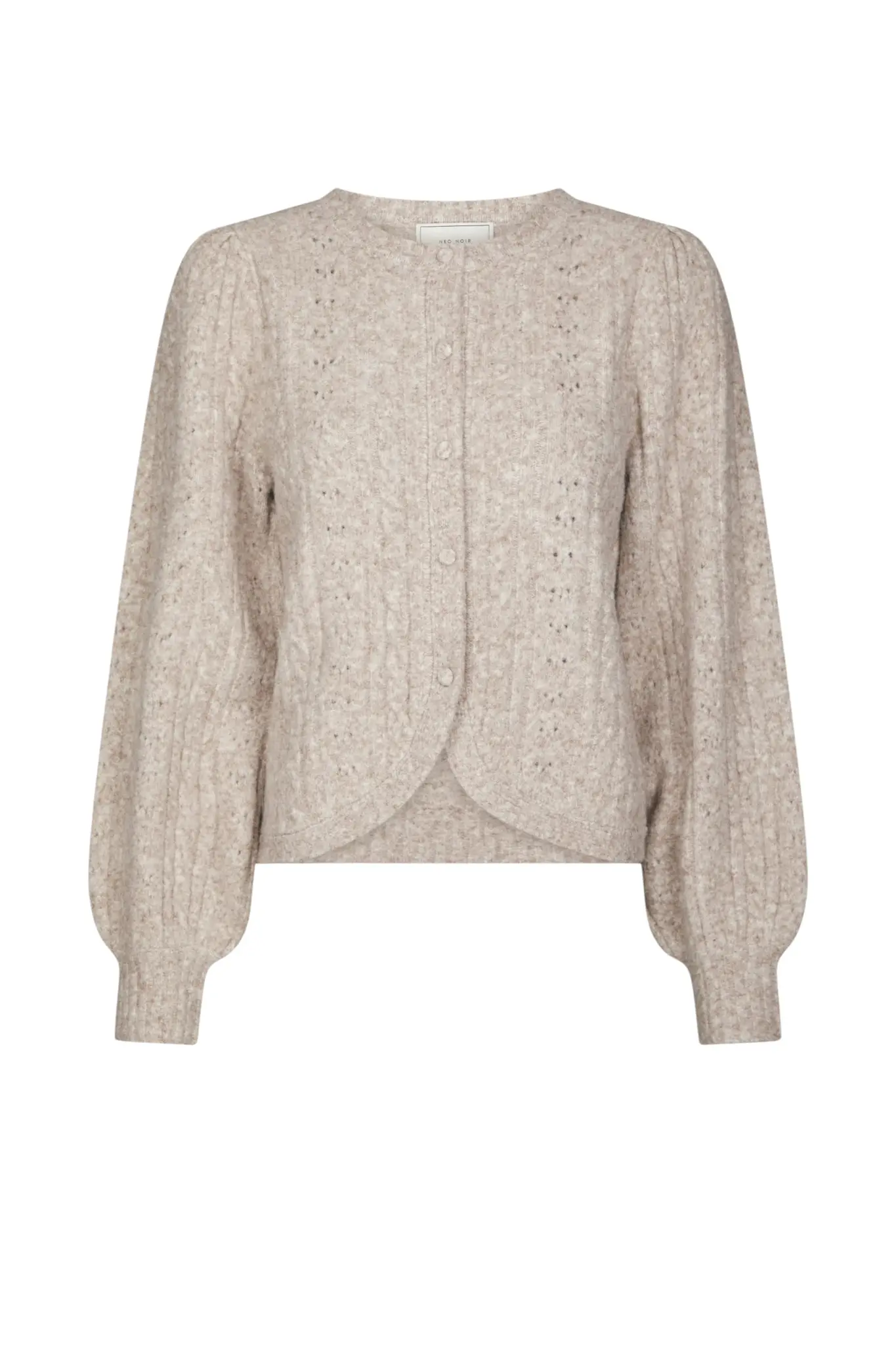 Koteas Cable Knit Cardigan - Beige Melange