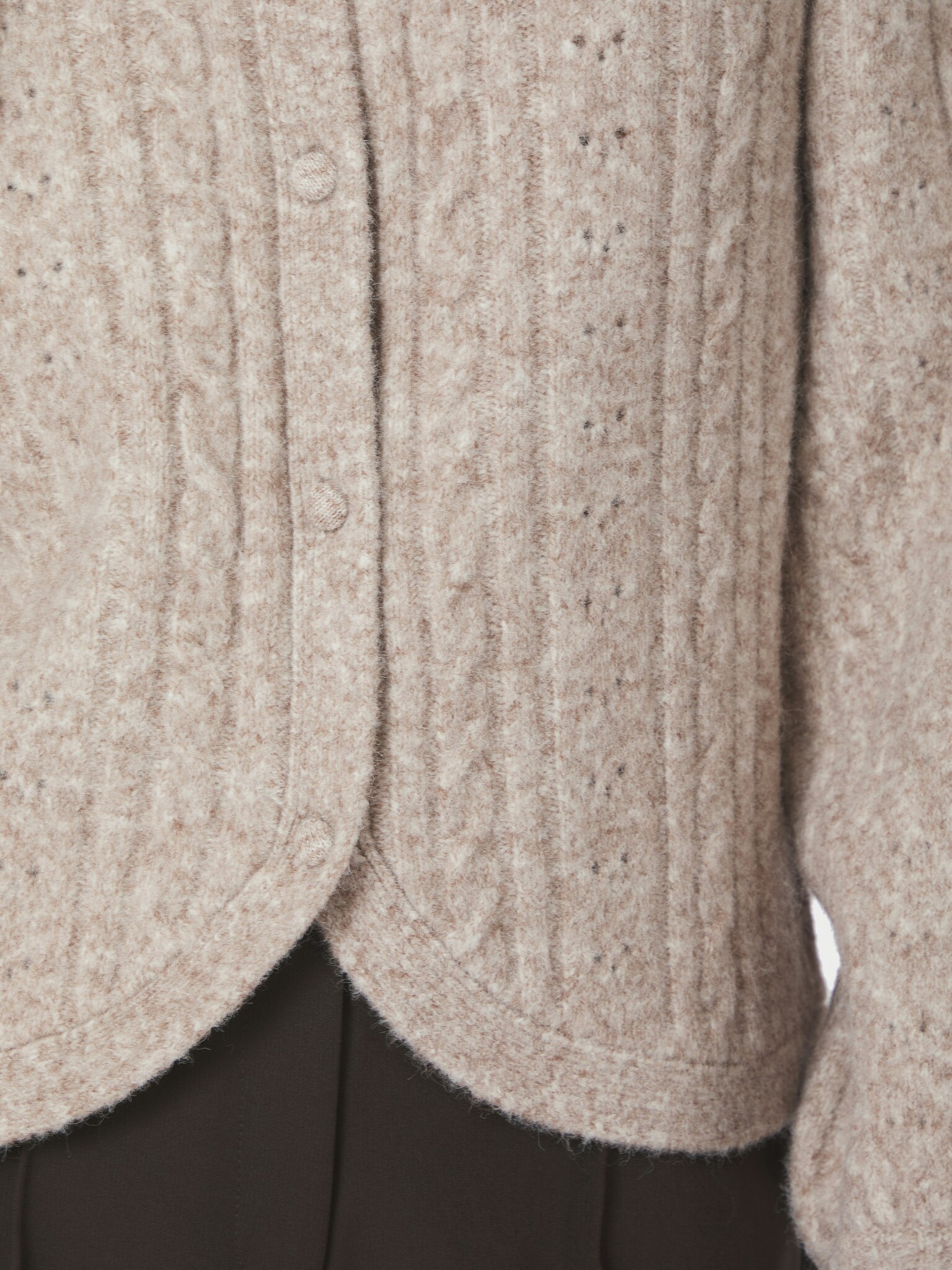 Koteas Cable Knit Cardigan - Beige Melange