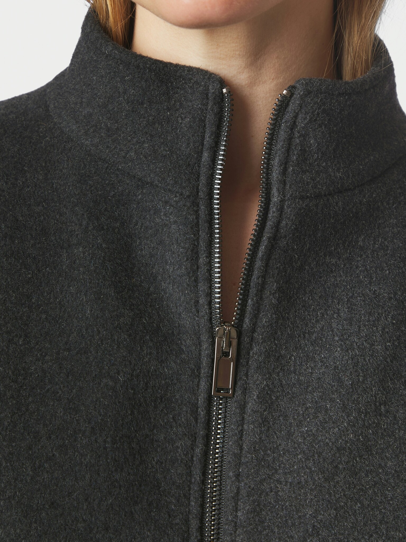 Florine Wool Bomber Jacket - Antracit