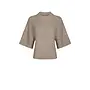 Bandi Fluffy Knit Blouse - Beige Melange