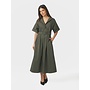 Cina Poplin Dress - Army