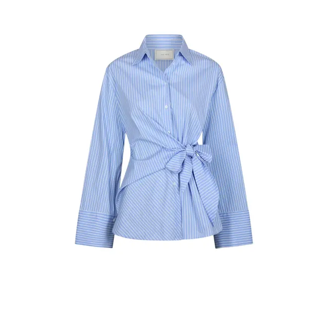 Helisa Stripe Shirt - Light Blue