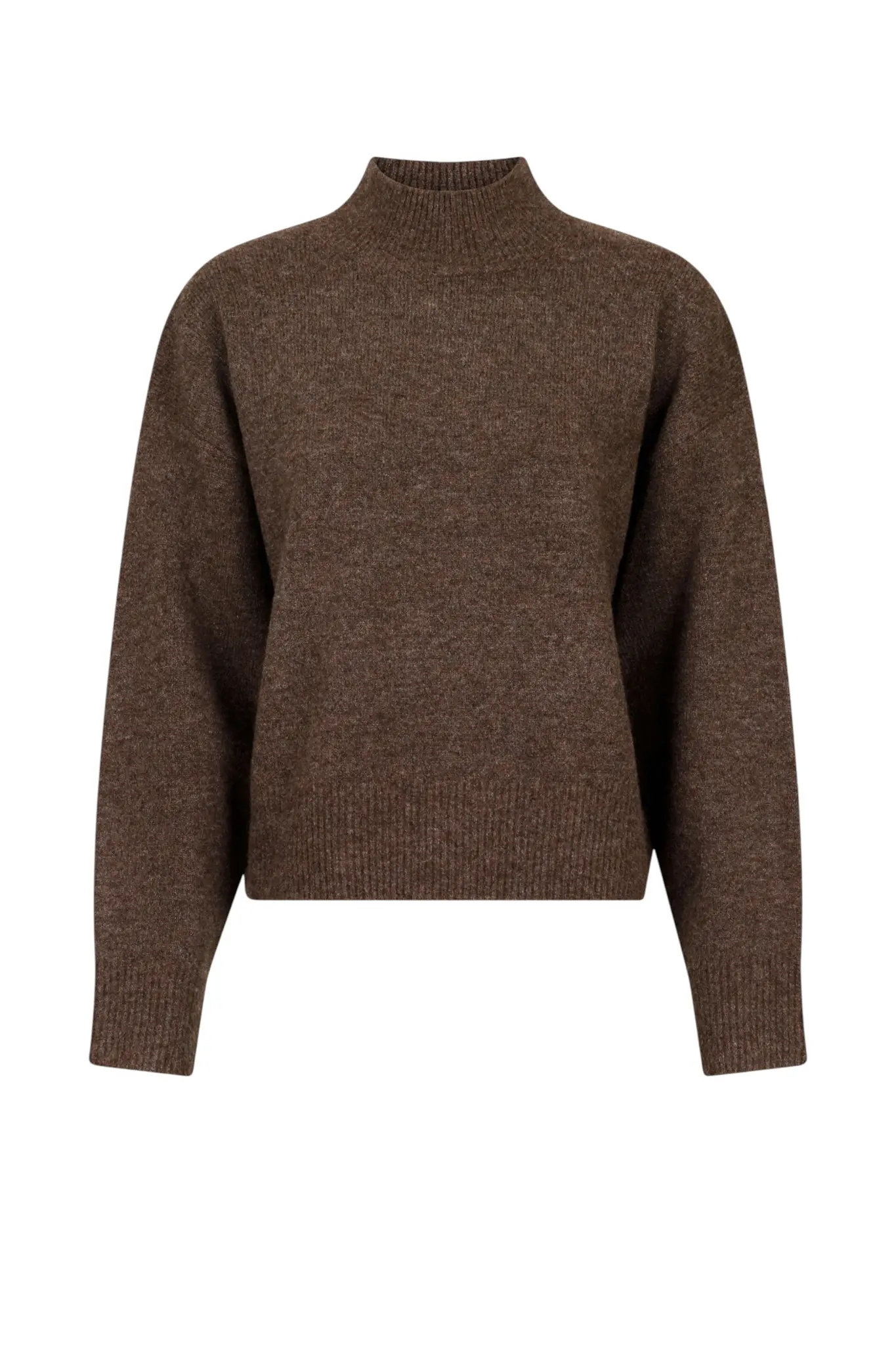 Paulina Knit Blouse - Dark Brown