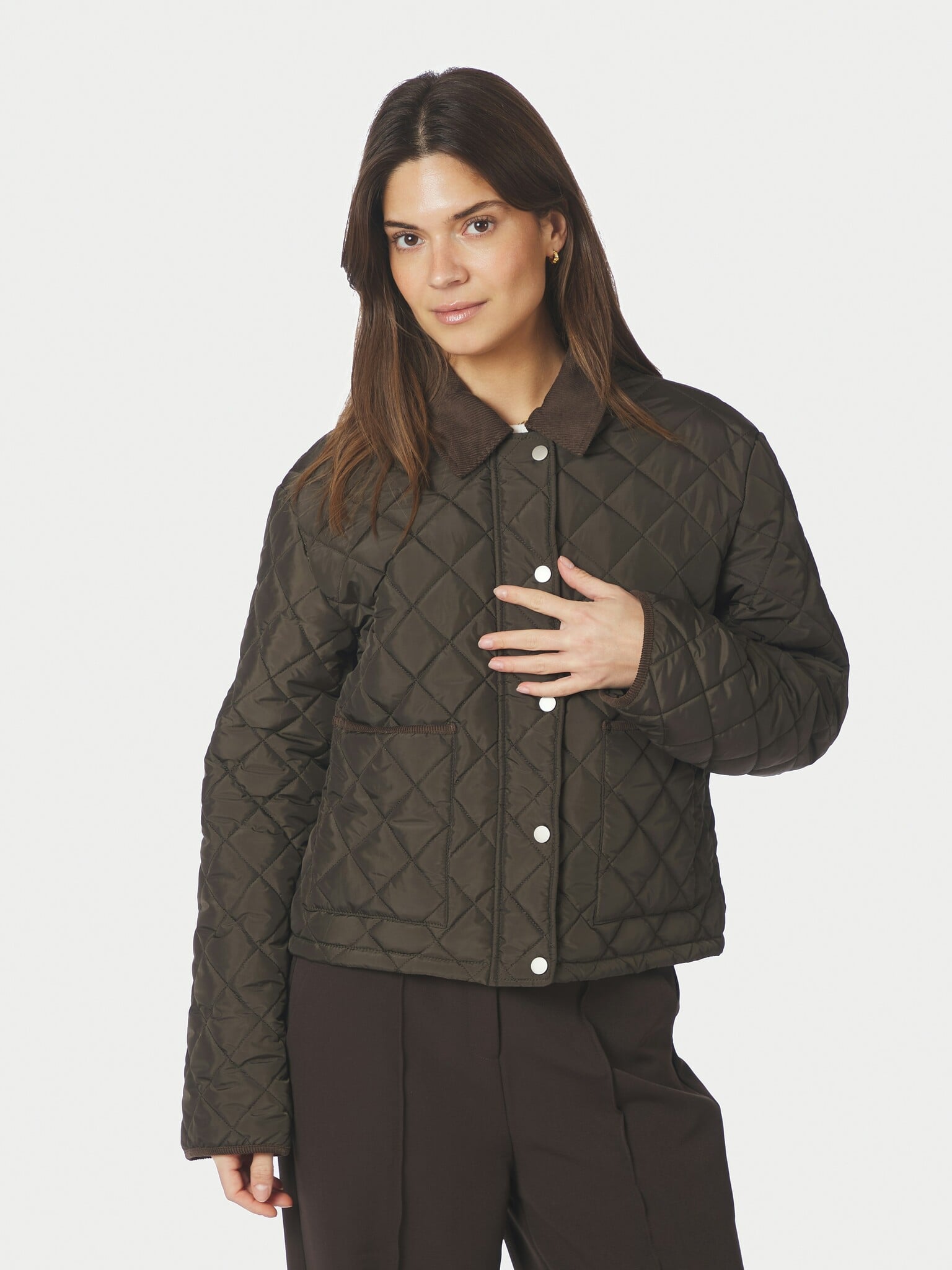 Kanya Quilt Jacket - Khaki