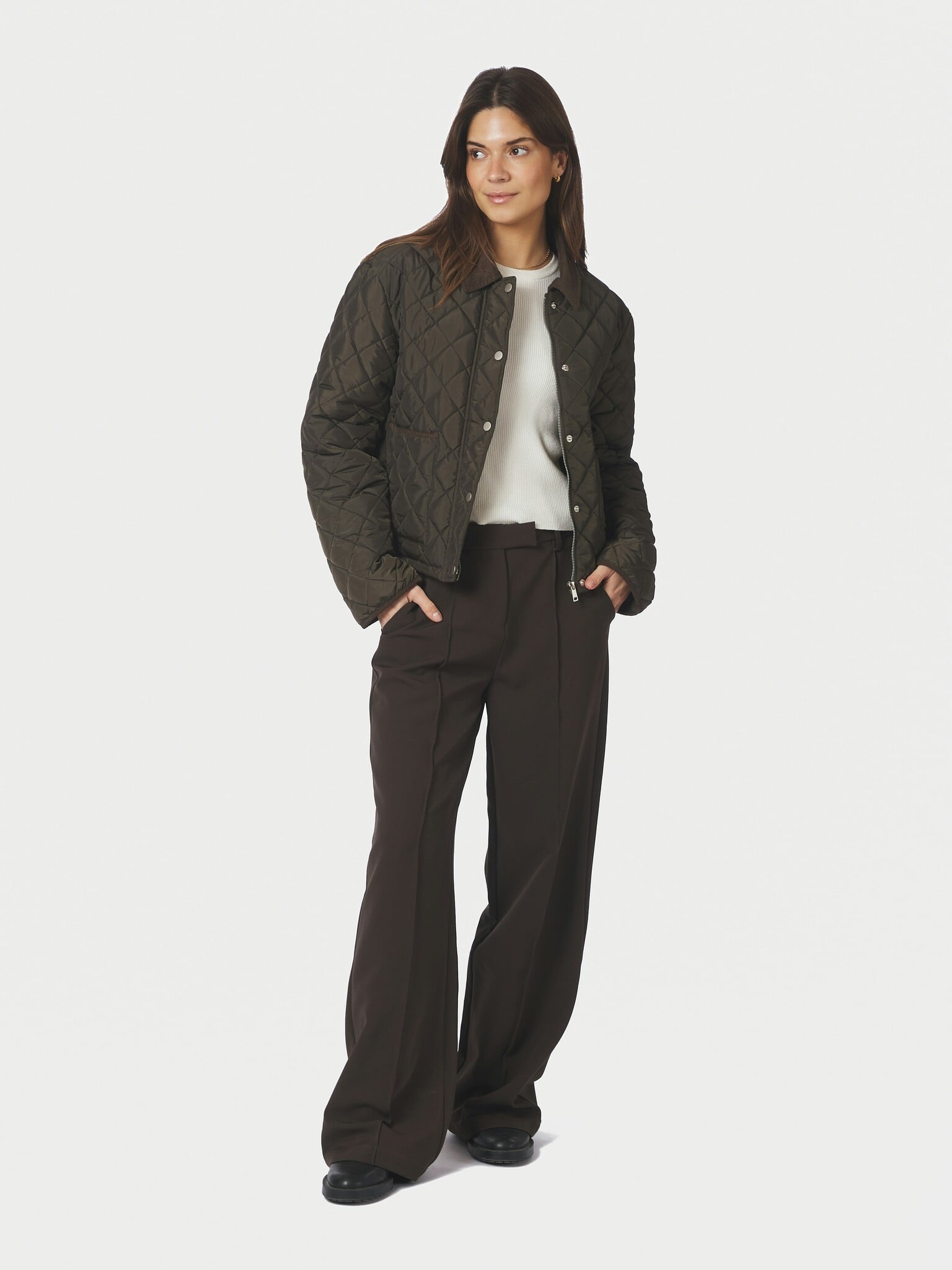 Kanya Quilt Jacket - Khaki