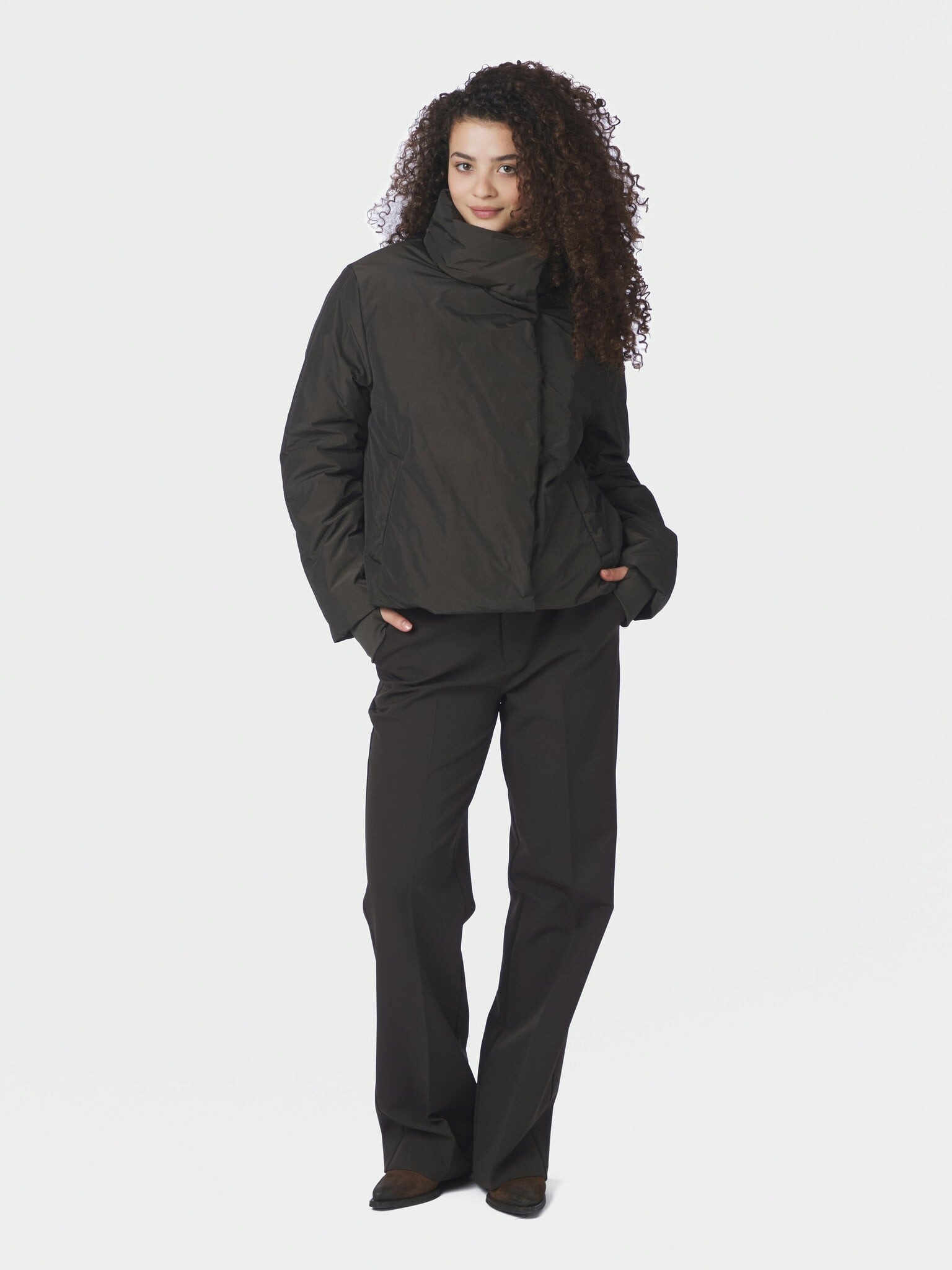 Una Clean Jacket - Dark Brown