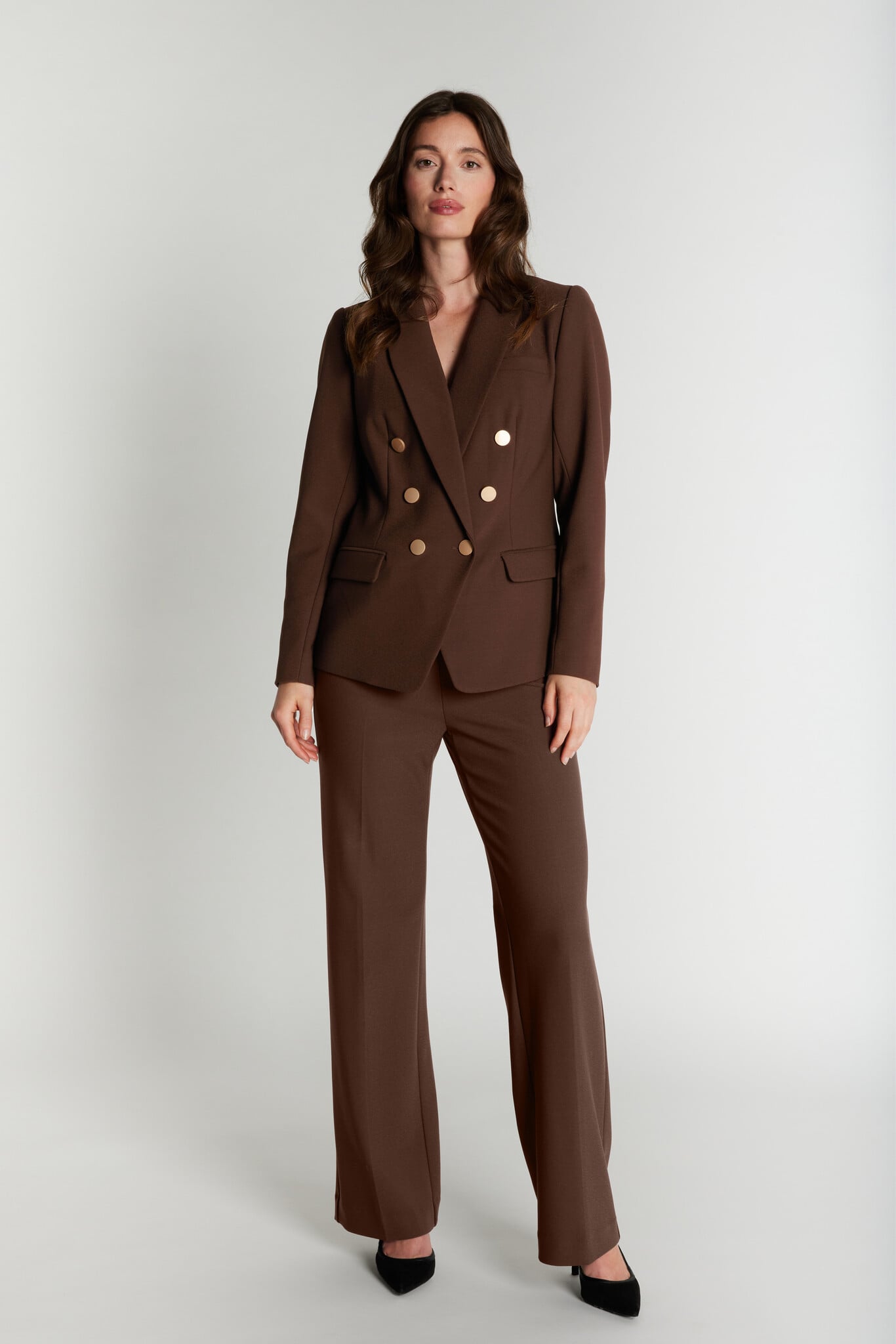 Comfy Olana Wide Pants - Chocolat