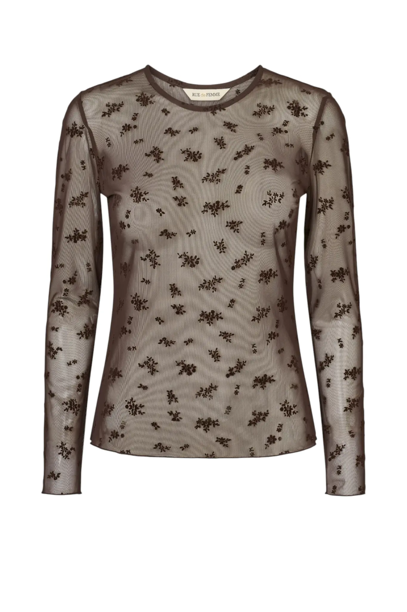 Round Neck Blouse - Chocolat