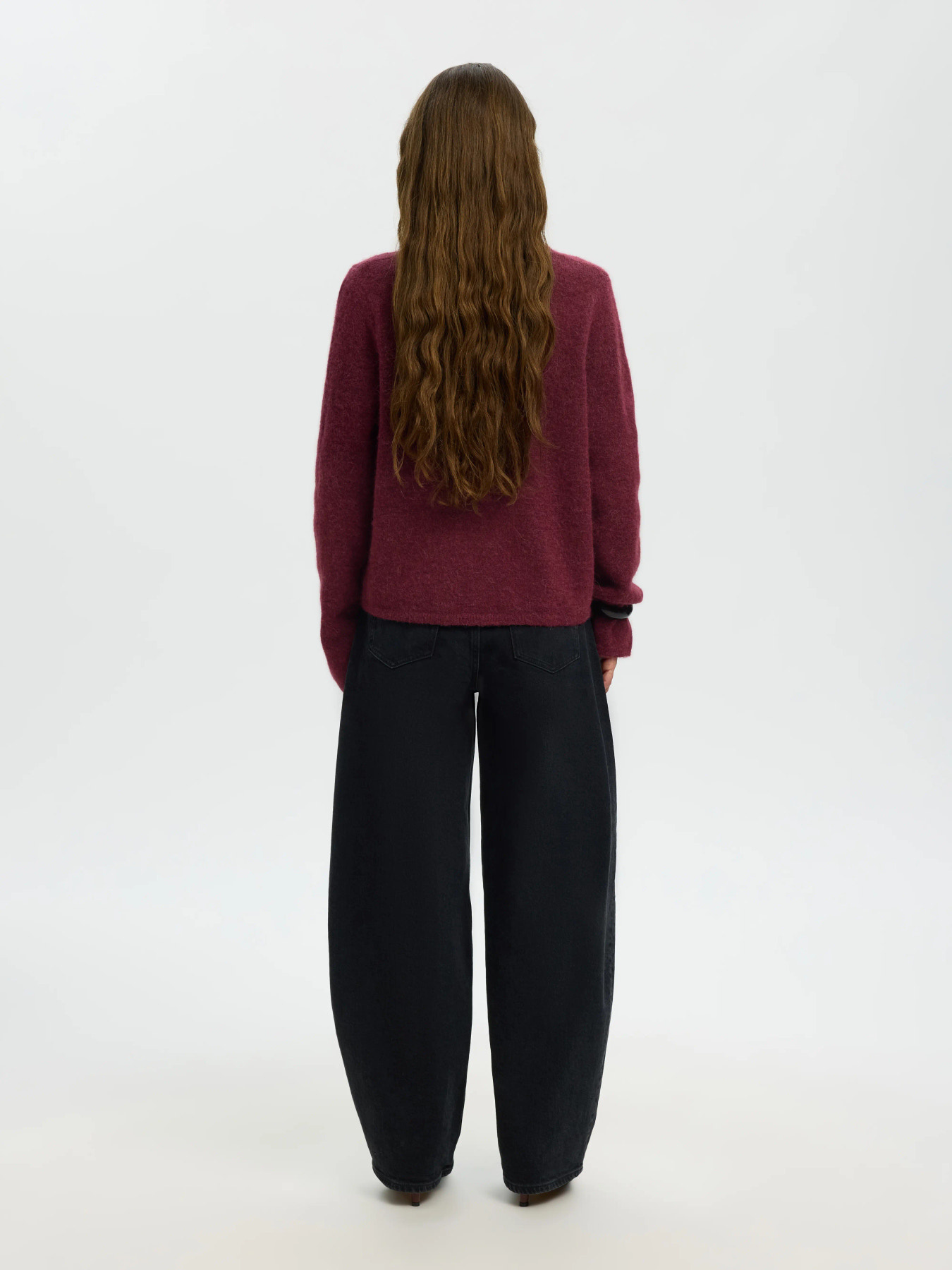 Lulu New Ls Knit Cardigan Noos - Tawny Port