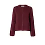 Lulu New Ls Knit Cardigan Noos - Tawny Port