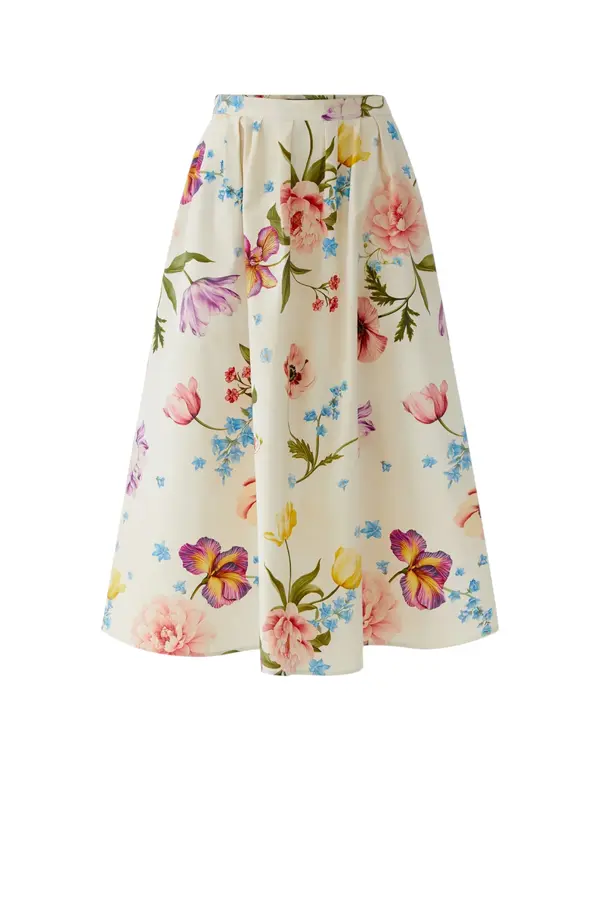 Flower A-lijn Skirt - Multicolor