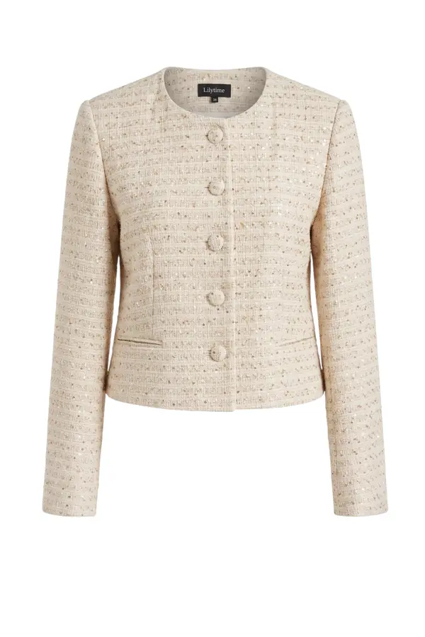 Senna Blazer - Offwhite/Goud