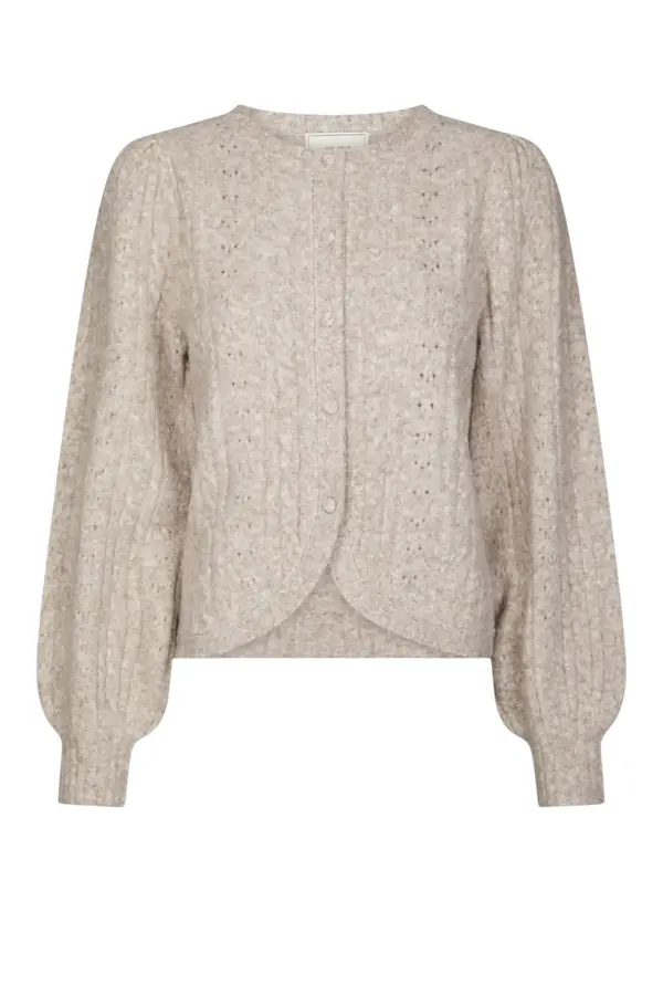 Koteas Cable Knit Cardigan - Beige Melange