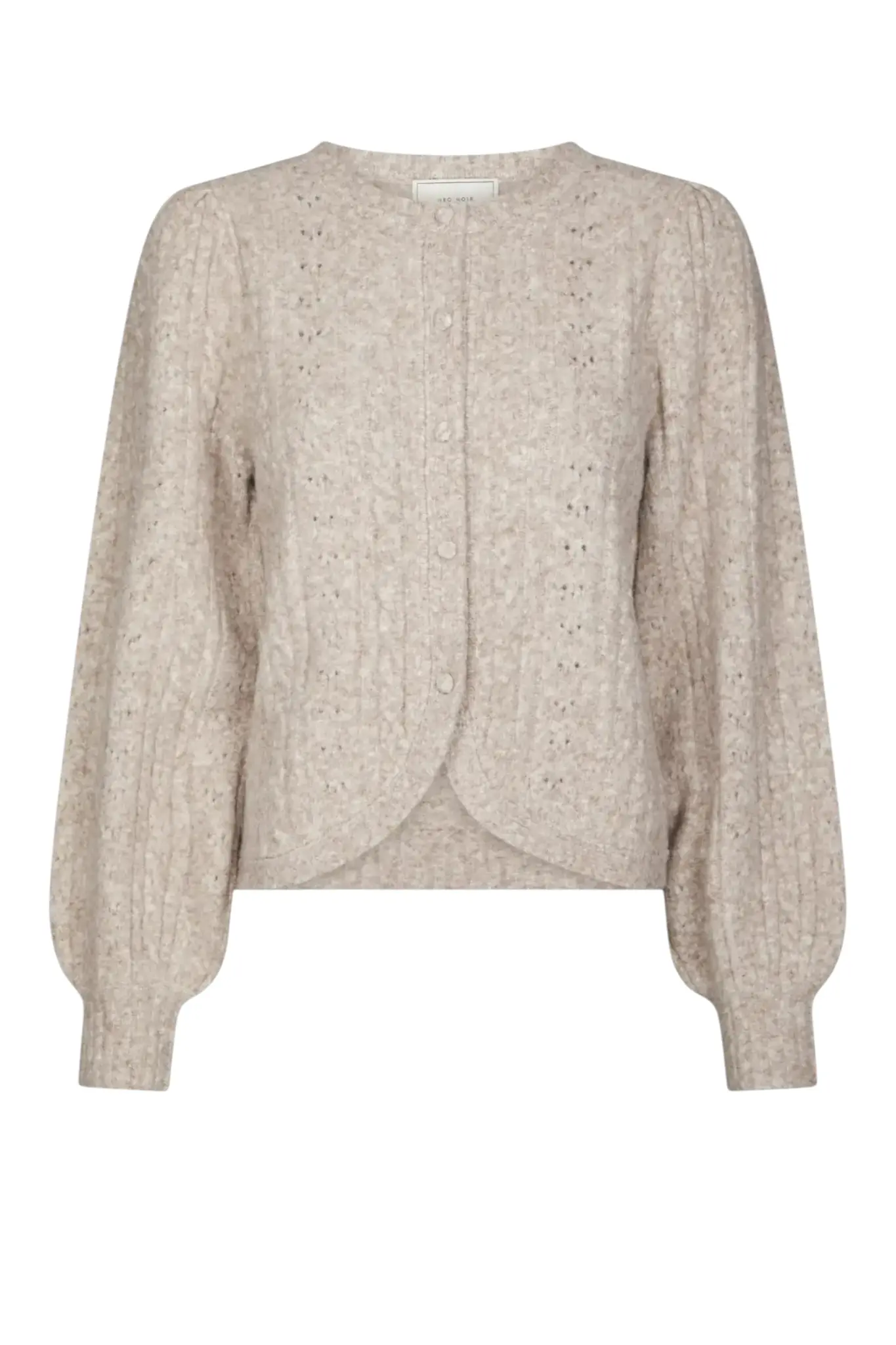 Koteas Cable Knit Cardigan - Beige Melange