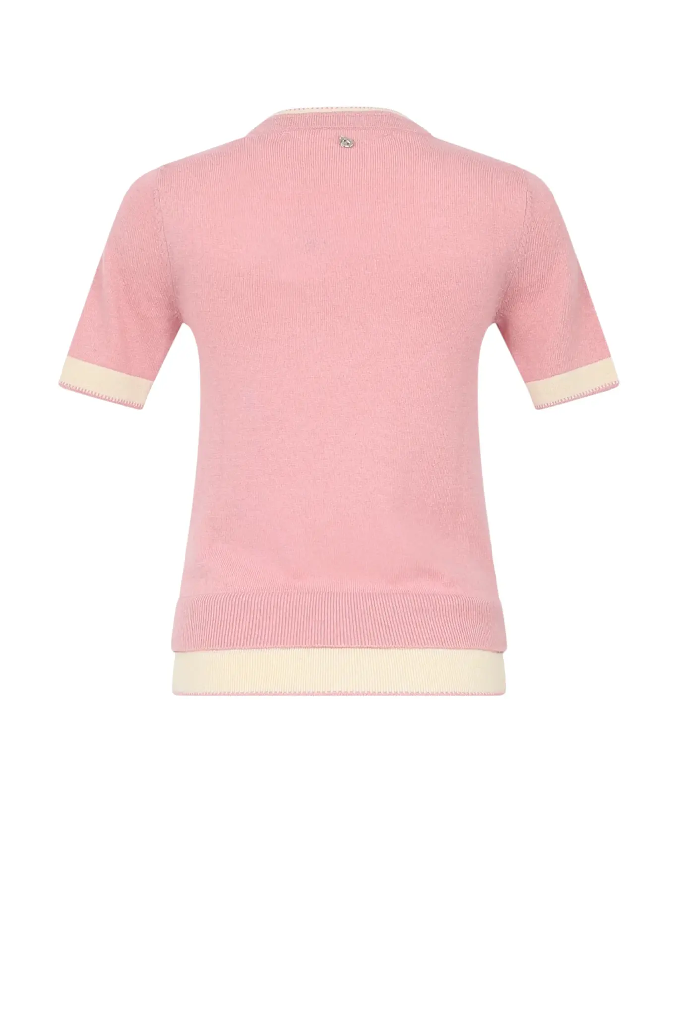 Two-tone Crewneck Sweater - Pink Bleached / Chalk