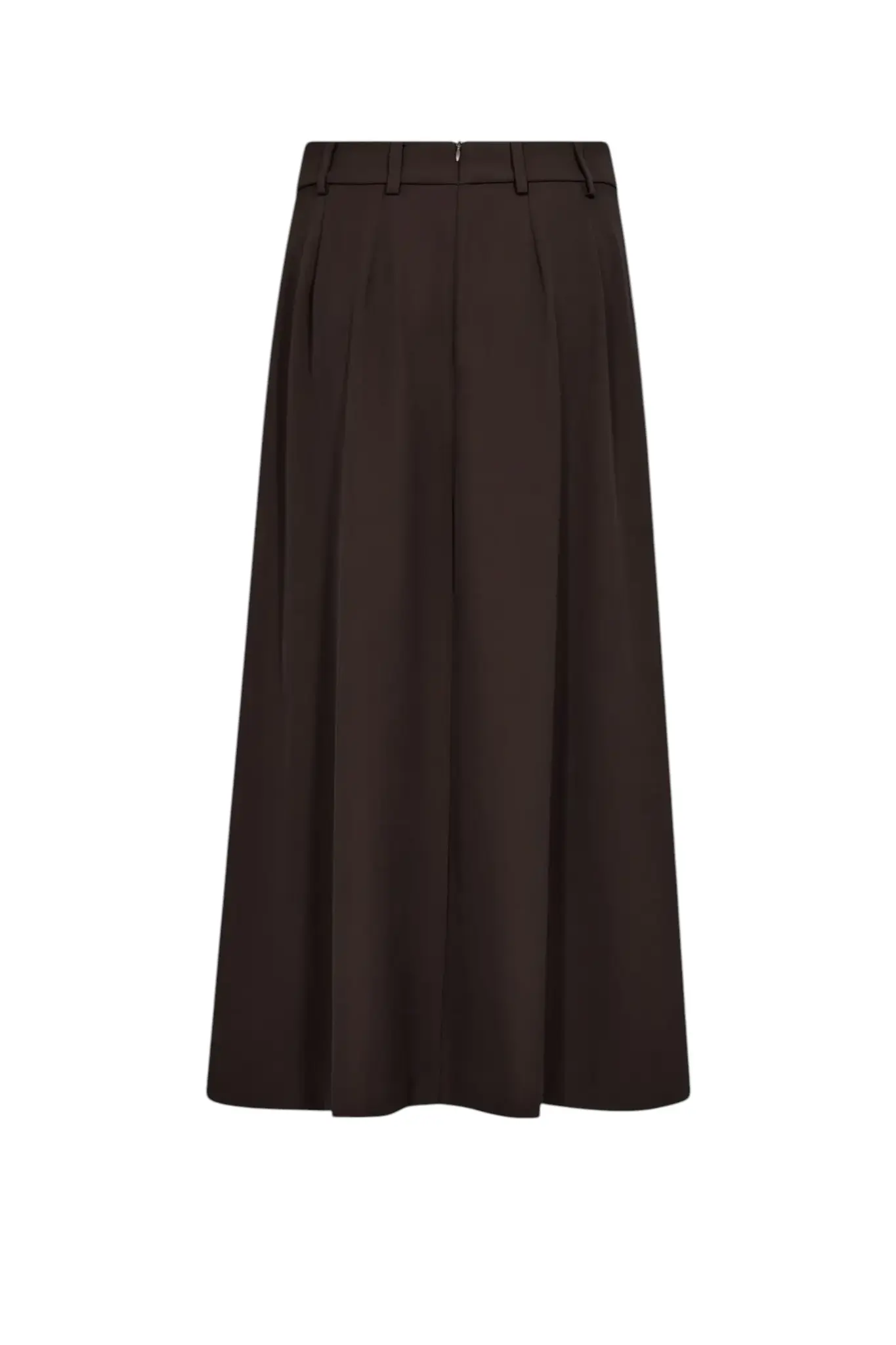 Alini Anya Pleat Skirt - Dark Brown
