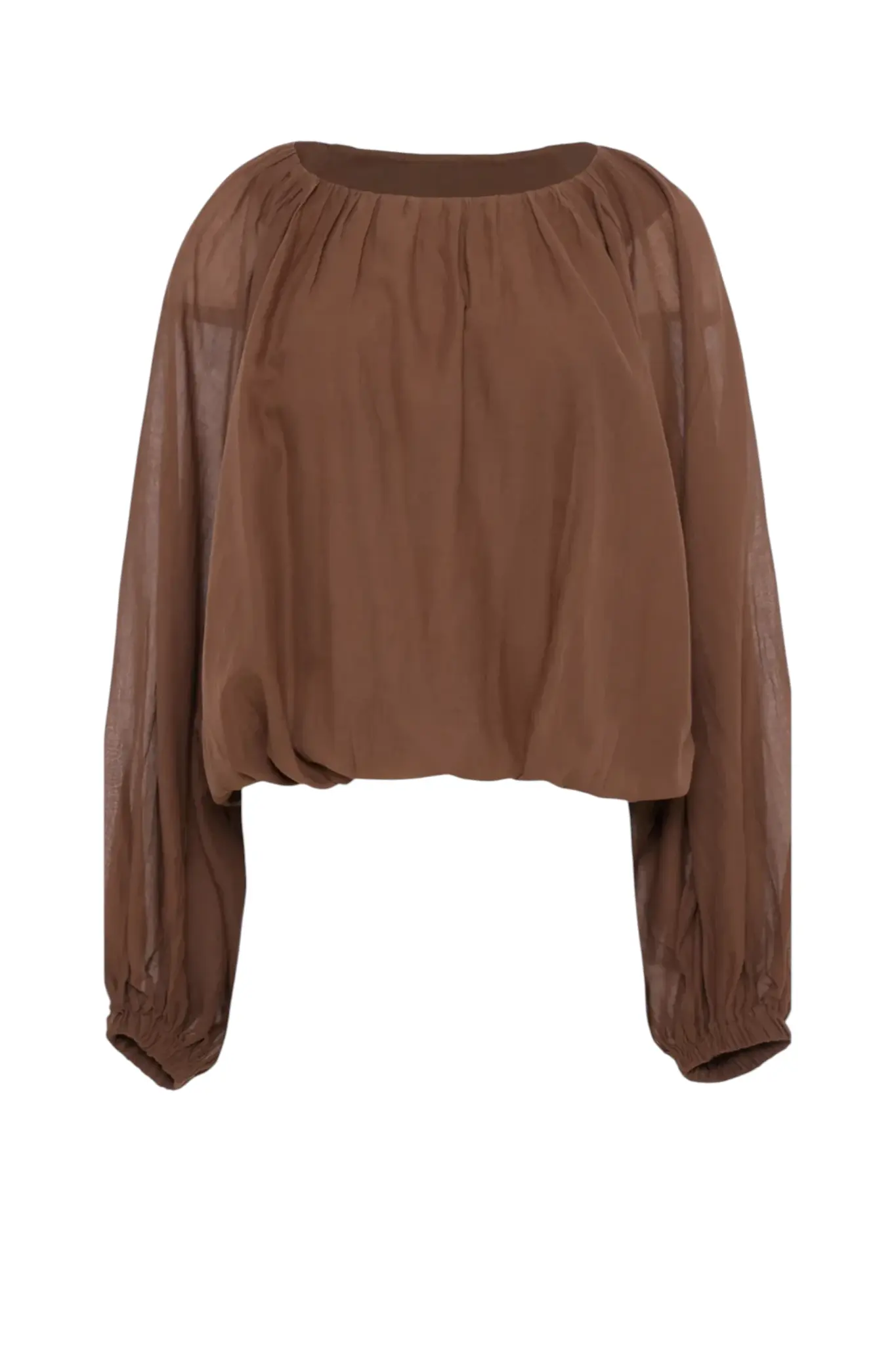 Blouse Voile - Brown