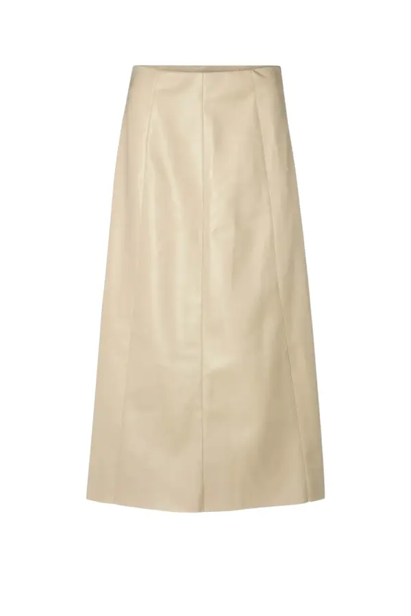 Aledra Vegan Skirt Long - Sand
