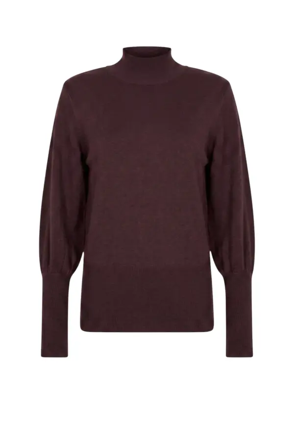 Sweater Turtleneck - Brown Huckleberry