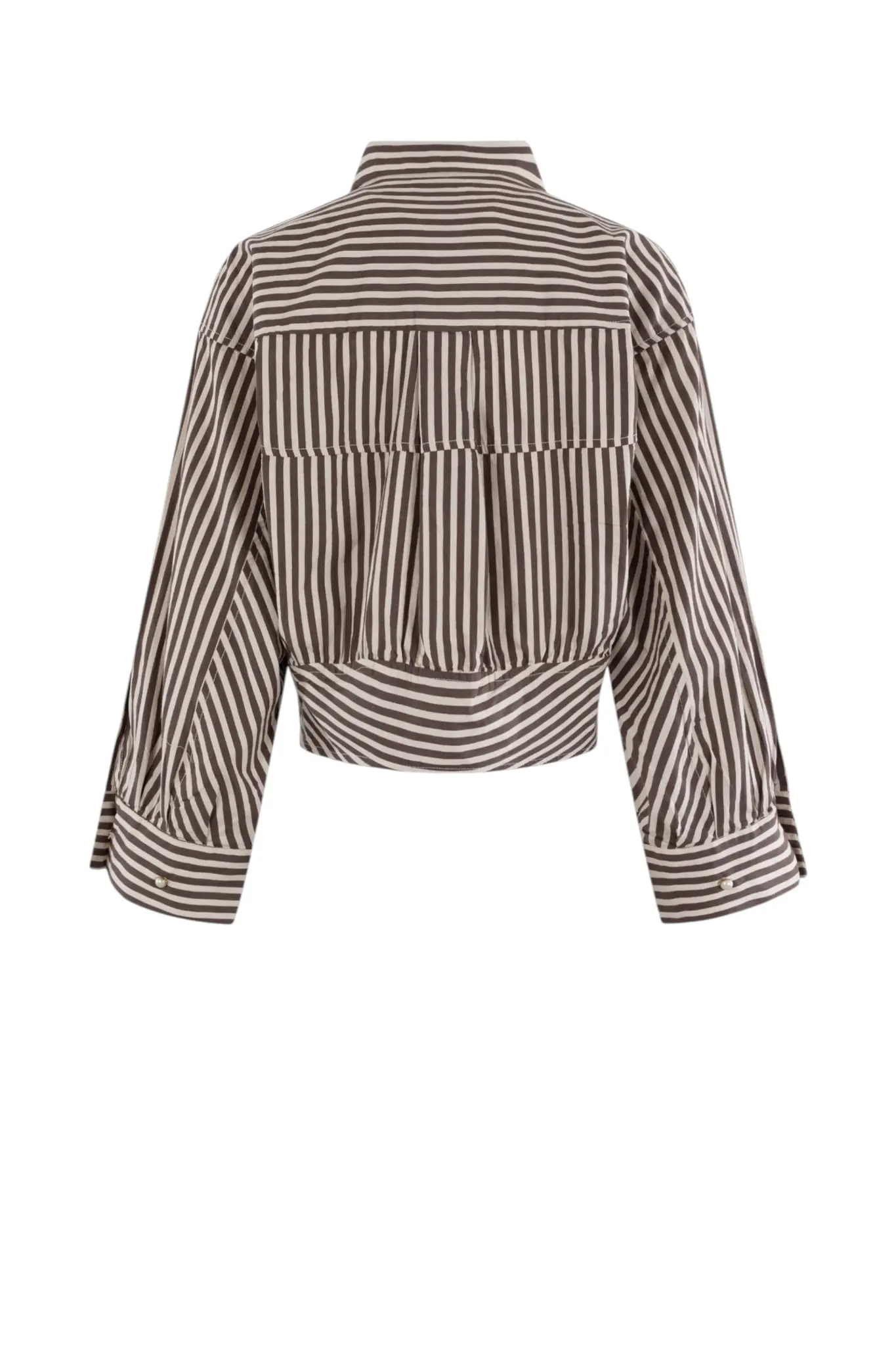 Strepen Blouse - Bruin