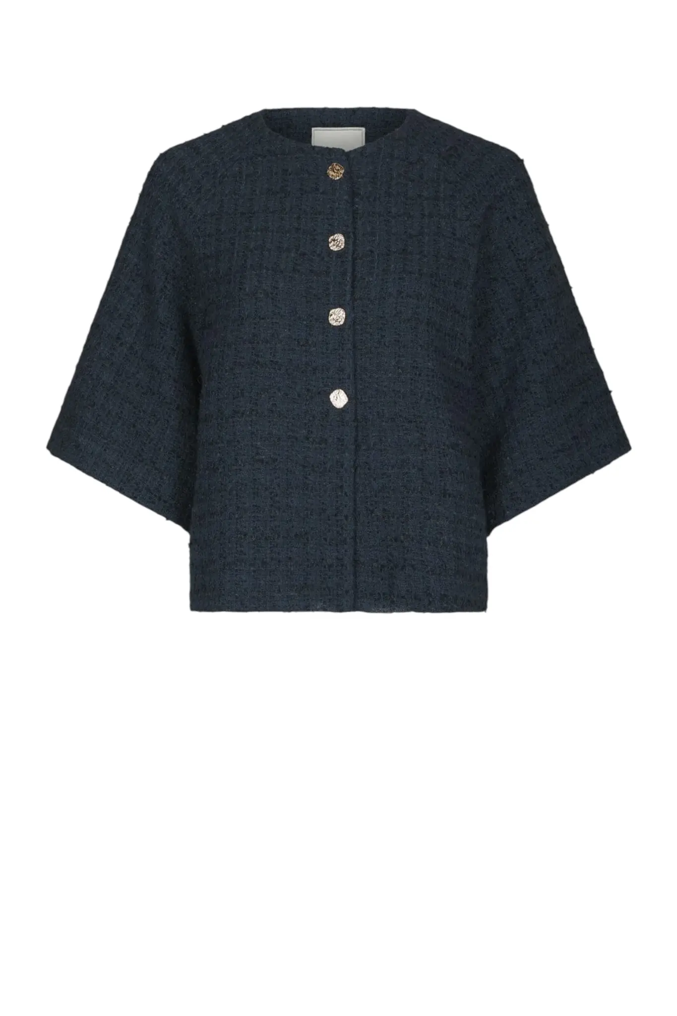 Rosella Boucle Mini Jacket - Blue