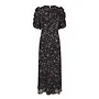 Kikka Mini Flower Dress - Black
