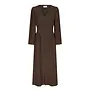 Annelie Solid Crepe Dress - Brown