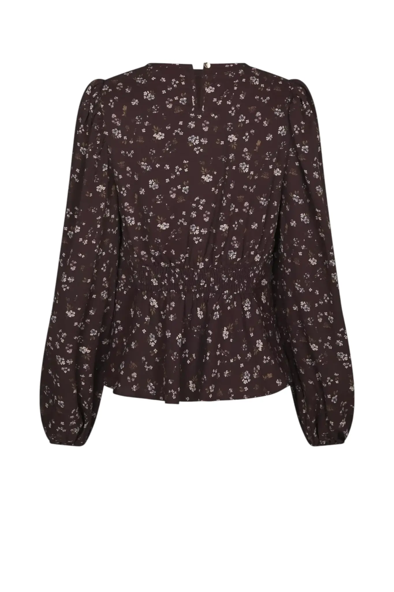Delphine Flowerbunch Blouse - Chocolate Plum