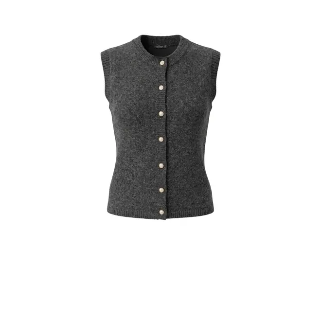 Kelsey Knit Gilet - Antraciet