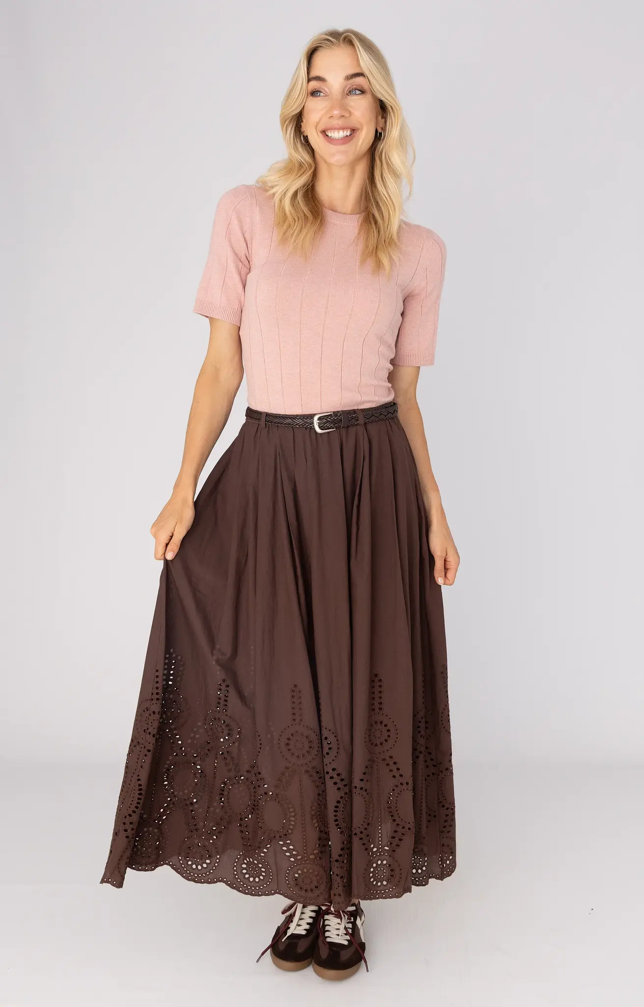Broderie Rok - Bruin