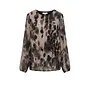 Plisse Blouse - Taupe