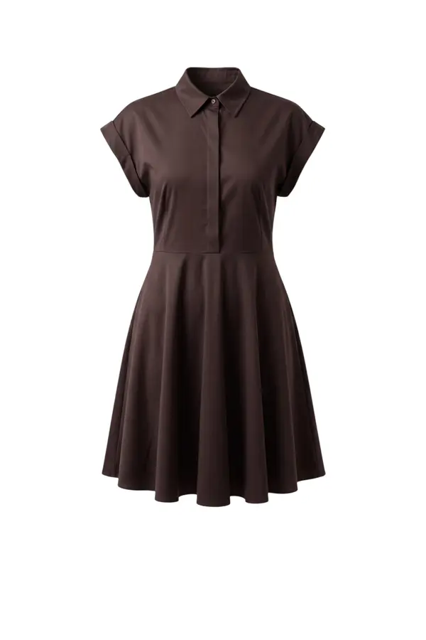Verrese Dress - Dark Night Brown