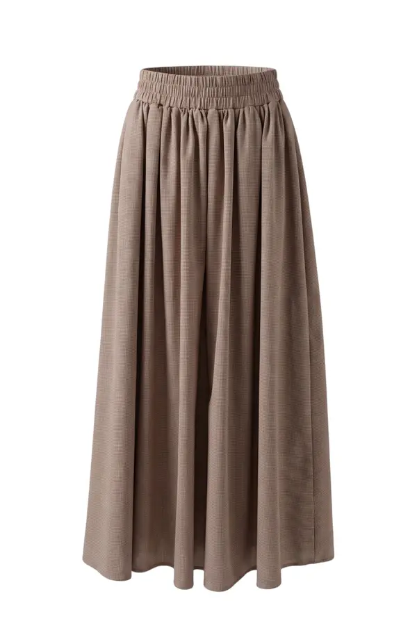 Aylin Skirt - Dark Brown Stripe