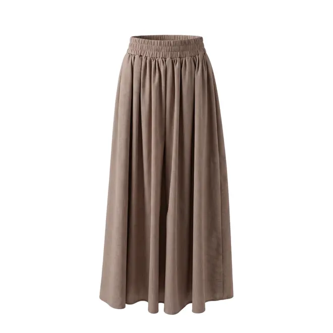 Aylin Skirt - Dark Brown Stripe