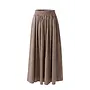 Aylin Skirt - Dark Brown Stripe