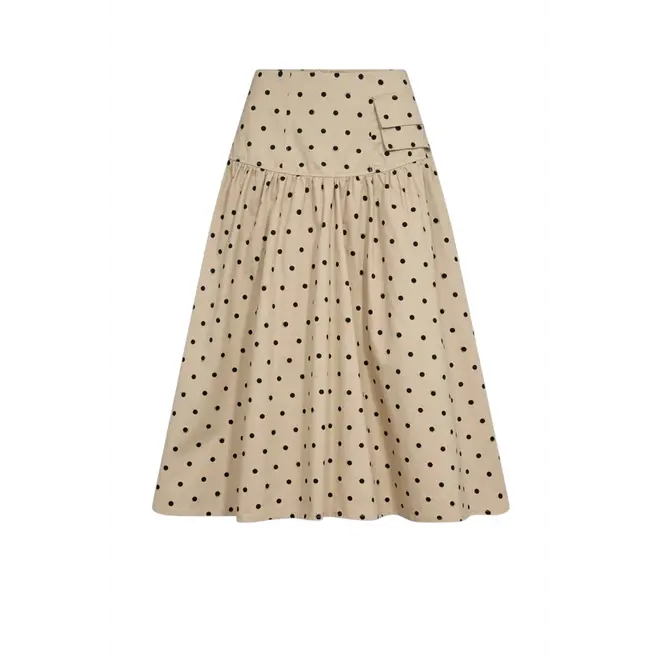 Dottie Skirt - Angora With Black