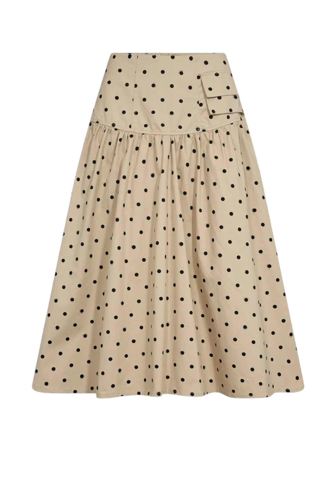Dottie Skirt - Angora With Black