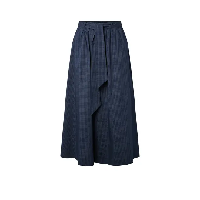 Leona Hw Long Skirt - Story - Navy Blazer / W. Checks