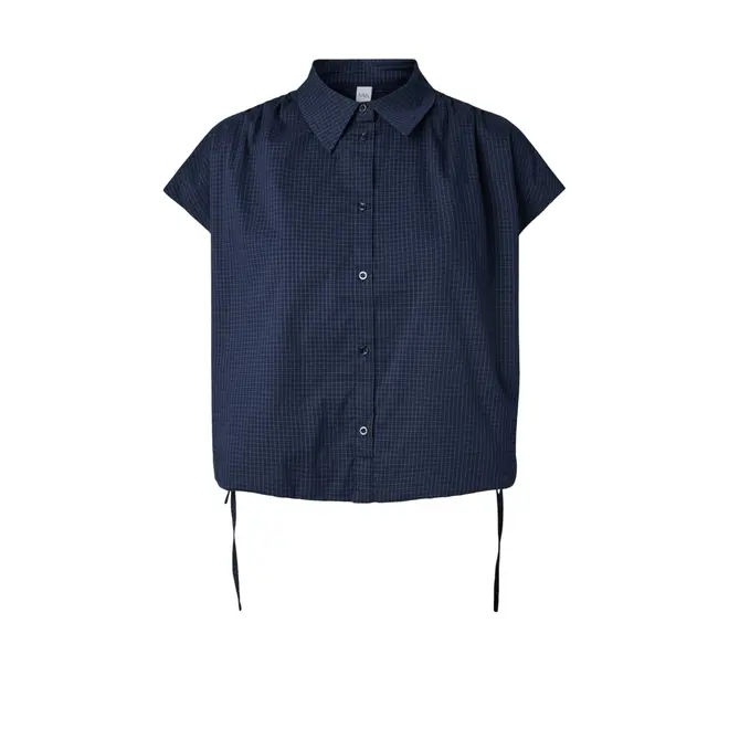 Leona Cs Short Top - Story - Navy Blazer / W. Checks