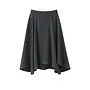 Marta Asymmetrical Viscose Skirt - Antracite