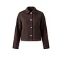 Nicolina Woolblend Jacket - Dark Brown