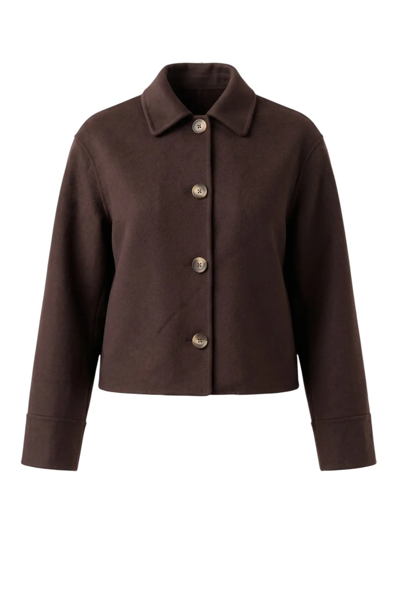Nicolina Woolblend Jacket - Dark Brown