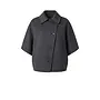 Avy Woolblend Cape - Storm Iron